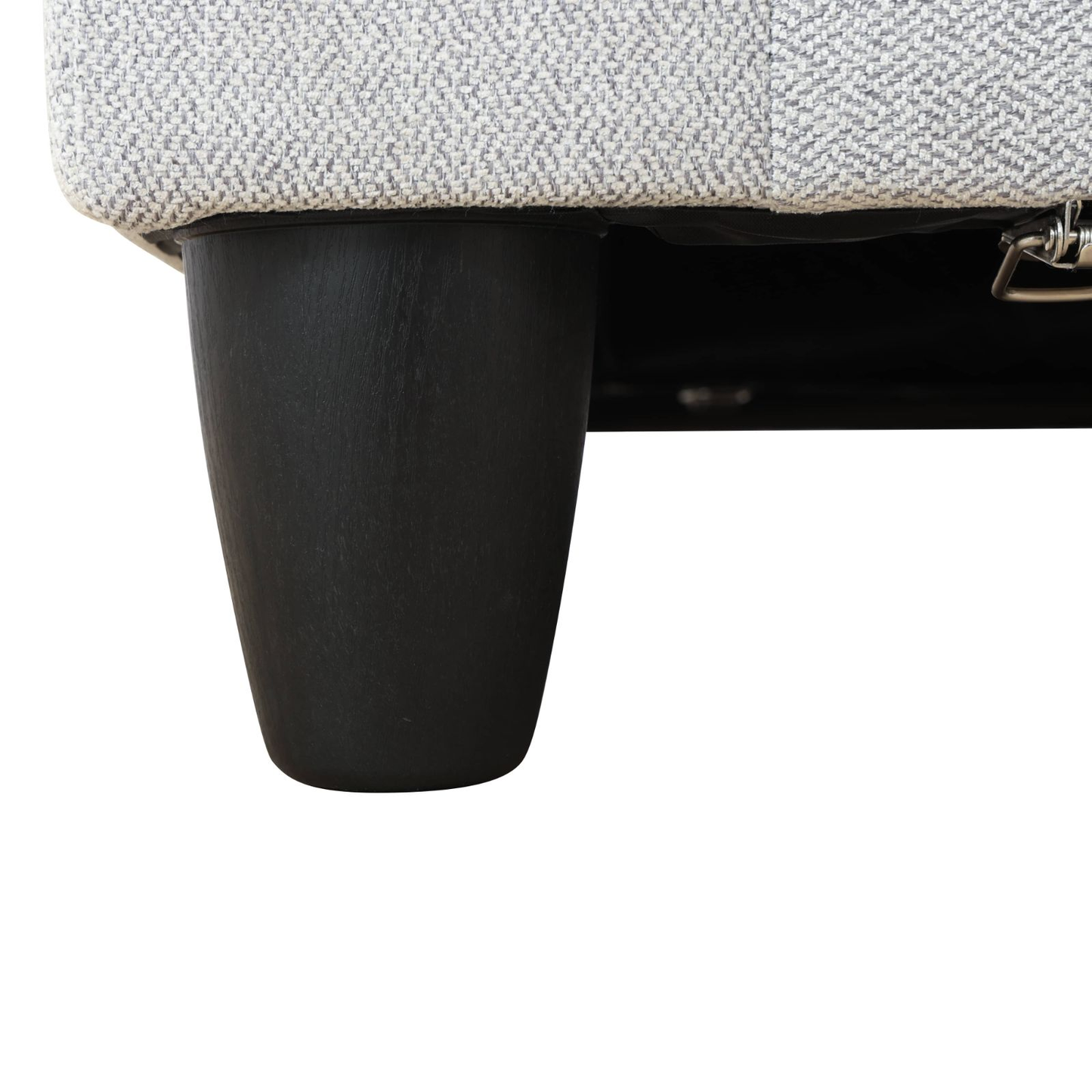 Grey White Flannel 8-Piece Living Room Sofa Set