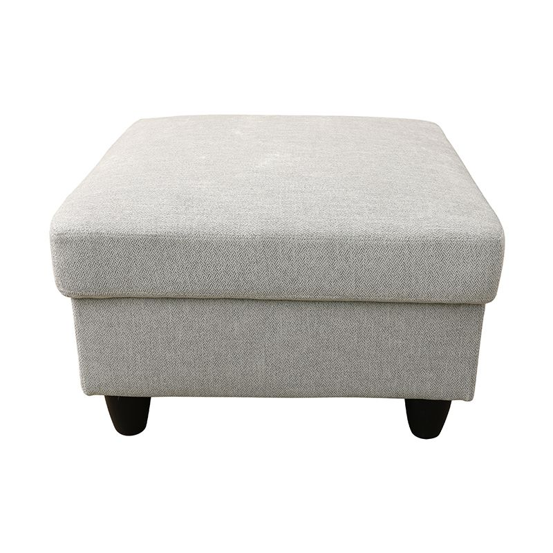 Grey White Flannel 8-Piece Living Room Sofa Set